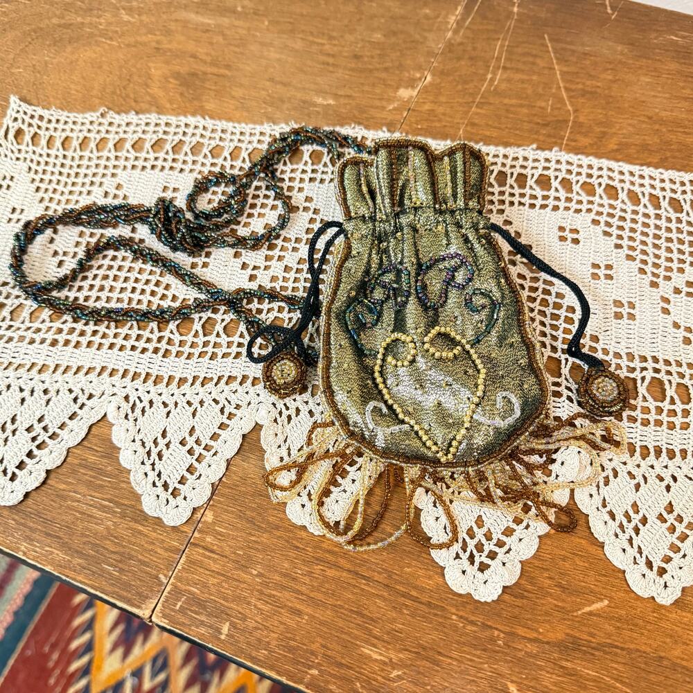 Vintage Beaded 20s 30s inspired Pouch